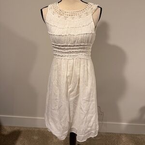 Max Studio -  Sleeveless Lined Crochet Dress - Size L